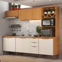 Ver imagem 1 de Cozinha Modulada 5 Peças 11 Portas 2 Gavetas Angelina - Angelin Off White