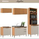 Ver imagem 2 de Cozinha Modulada 5 Peças 11 Portas 2 Gavetas Angelina - Angelin Off White