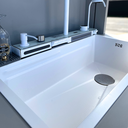 Ver imagem 6 de Cuba Gourmet Multifuncional Inteligente Aço Inox 304 Branca 75x46x22cm Kit Completo Domum