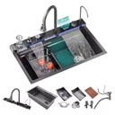 Ver imagem 7 de Cuba Gourmet Multifuncional Inteligente Aço Inox 304 Branca 75x46x22cm Kit Completo Domum