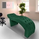 Ver imagem 2 de Maca Estofada Capitonê Clínica Salão Estética Suede Eduarda:verde