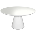 Ver imagem 1 de Mesa de Jantar Cone Redonda 70 Cm Laqueada Linn Shop Mesa de Jantar Cone Madeira Branco