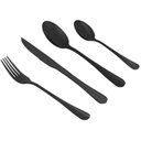 Ver imagem 1 de Faqueiro 24 Peças Aço Inox Positano Preto Lyor