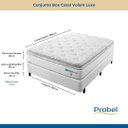 Ver imagem 2 de Conjunto Box Mola Probel Volare Luxo Casal 138x59cm