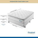Ver imagem 3 de Conjunto Box Mola Probel Volare Luxo Casal 138x59cm