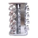 Ver imagem 1 de Porta Tempero Giratório em Inox 16 Peças Quadrado - Livon