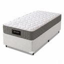 Ver imagem 1 de Cama Box com Colchão Solteiro Splendido Molas Ensacadas Tecido Malha e Suede Cinza e Branco