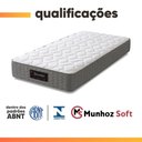Ver imagem 6 de Cama Box com Colchão Solteiro Splendido Molas Ensacadas Tecido Malha e Suede Cinza e Branco