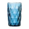 Conjunto 6 Copos Diamond 330 ml Azul em Vidro - Lyor Design - 2