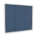 Ver imagem 2 de Guarda-roupa Casal Lisboa 3 Portas 4 Gavetas Branco/azul - Politorno
