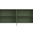 Ver imagem 2 de Aparador Buffet Sala de Jantar 4 Portas Brise Pés Industrial Dourado Naim I03 Musgo - Lyam Decor
