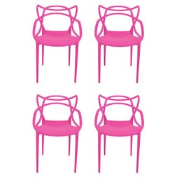 Cadeira Allegra Rosa - Kit com 4 - 2