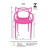 Cadeira Allegra Rosa - Kit com 4 - 8