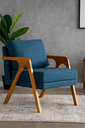 Ver imagem 2 de Conjunto 2 Poltronas Mona Veludo Azul