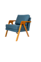 Ver imagem 3 de Conjunto 2 Poltronas Mona Veludo Azul