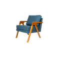 Ver imagem 3 de Conjunto 2 Poltronas Mona Veludo Azul