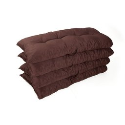 Kit 4 Almofada Futon Confortável P/cadeira Poltrona e Vime - 1