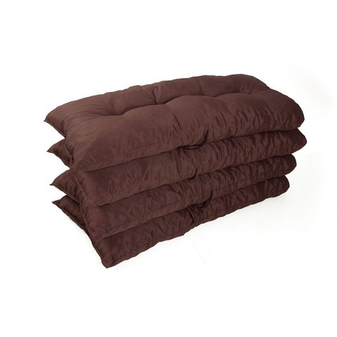 Kit 4 Almofada Futon Confortável P/cadeira Poltrona e Vime