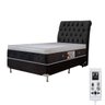 Colchão Magnético Infravermelho Massageador Eco Ozônio Solteiro + Box + Cabeceira Cinza - 1