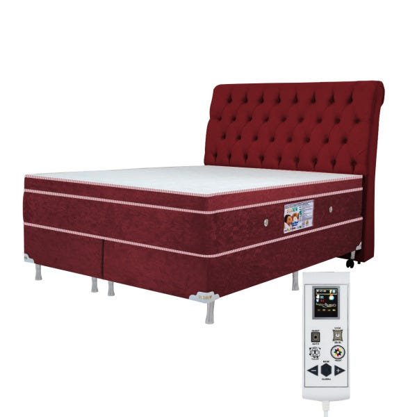 Colchão Magnético Infravermelho Massageador Eco Ozônio King + Box Bordo - 1