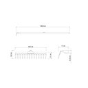 Ver imagem 6 de Ancinho Curvo Pesado com 14 Dentes Tramontina em Aço com Cabo de Madeira 145 Cm