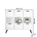Ver imagem 3 de Nicho Organizador Lila Retrô c/ 6 Gavetas Branco