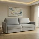 Ver imagem 1 de Sofá-Cama Retrátil e Reclinável com Baú 3 Lugares 220cm Utila Yescasa