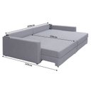 Ver imagem 5 de Sofá-Cama Retrátil e Reclinável com Baú 3 Lugares 220cm Utila Yescasa