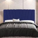 Ver mais imagens de Cabeceira Cama Box Casal Dublin 140cm Suede Azul - Desk Design