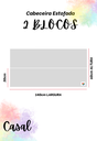 Ver imagem 5 de Cabeceira Estofada Casal 2 Blocos Não É Segredo Linho Cru 140x60