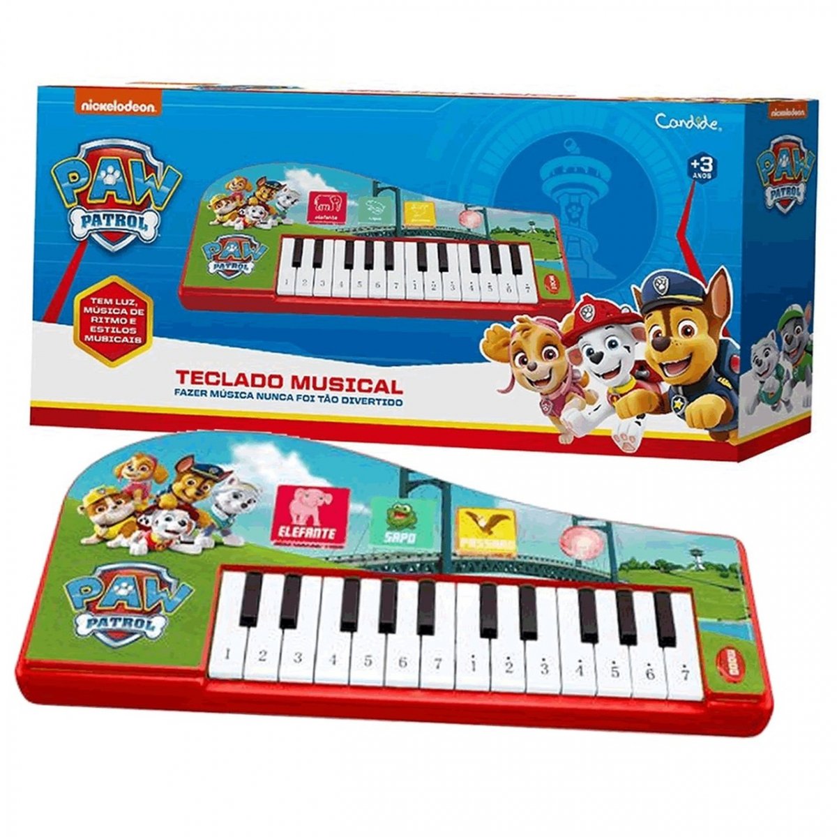 Teclado Infantil - 25 Teclas - Pandinha - Fisher-Price - PBKIDS Mobile