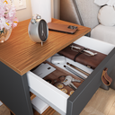 Ver imagem 3 de Mesa de Cabeceira Ravenna - Varias Cores Cor:cinza / Freijo