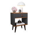 Ver imagem 1 de Mesa de Cabeceira Ravenna - Varias Cores Cor:cinza / Freijo