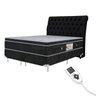 Colchão Magnético Infravermelho Massageador Bioquântico Queen Preto + Box + Cabeceira - 1