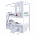 Ver imagem 6 de Beliche Casinha Reta 2 Gav Escorregador Removível Branco