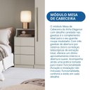 Ver imagem 6 de Mesa de Cabeceira 3 Gavetas Elegance Canelado Cinza