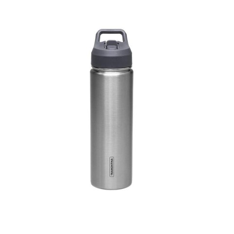 Garrafa Térmica 650ml Inox com Canudo Parede Dupla Isolada a Vácuo Tramontina