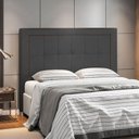 Ver imagem 2 de Cabeceira Cama Box Casal Queen 160cm Paolla P02 Veludo Chumbo - Mpozenato