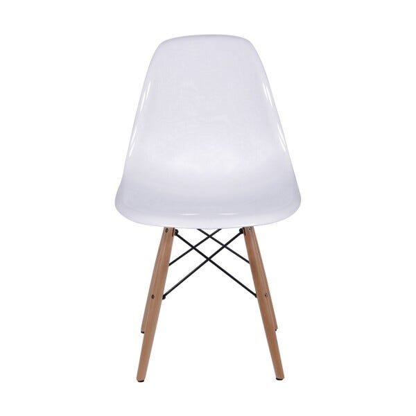 Cadeira Dkr Pc Base Madeira - Or Design - Branco - 2