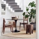 Ver imagem 2 de Mesa de Jantar Tulipa Saarinen Redonda 80 Cm Tampo Laqueado Cores Preto
