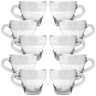Jogo Xicaras Café Vidro Transparente 70ml 10 Pç S/ Pires - 1