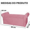 Ver imagem 6 de Calçadeira Sapatos Baú Cancun Estofada 90cm Solteiro Suede