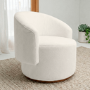 Ver imagem 1 de Poltrona Decorativa Orgânica Espanha Sala e Recepção Bouclê:bege Claro