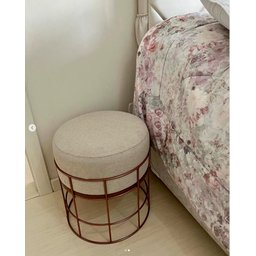 Banco Mesa Auxiliar Grade Folidoro em Aço Carbono Espuma - 5