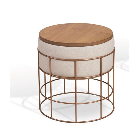 Banco Mesa Auxiliar Grade Folidoro em Aço Carbono Espuma