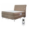 Colchão Super King Eco New Colchões Magnético Infravermelho Massageador Bioquântico Cromoterapia Bege - 1