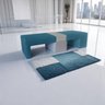 Poltrona Cama Cx_nu que Se Transforma em Sofá Cama de Solteiro em Sued/sarja Azul - 7