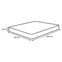 Ver imagem 2 de Colchão Casal King Mola 180x200x25cm Branco/cinza