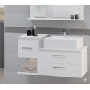 Ver imagem 3 de Kit Gabinete Mdf para Banheiro com Cuba e Espelheira 65cm:branco