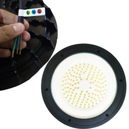 Luminária Ufo Highbay 200W LED 160º Galpao Empresa Industrias Fabricas Segurança - 2